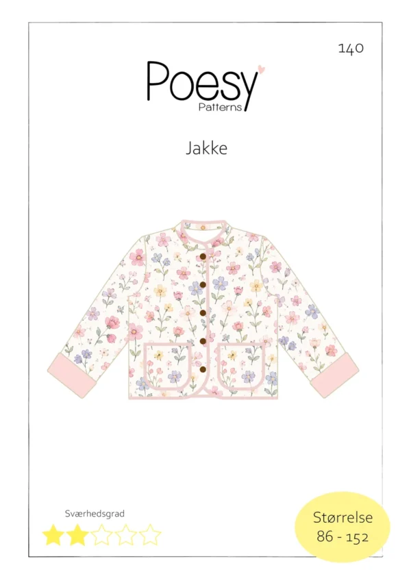 Jakke 140 Poesy Patterns
