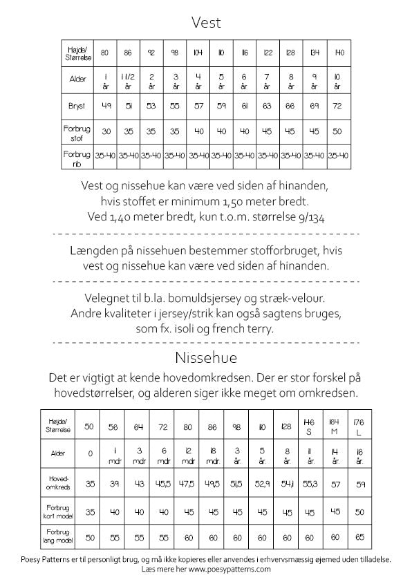 Nissesæt dreng 302 Poesy Patterns