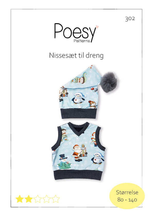 Nissesæt dreng 302 Poesy Patterns